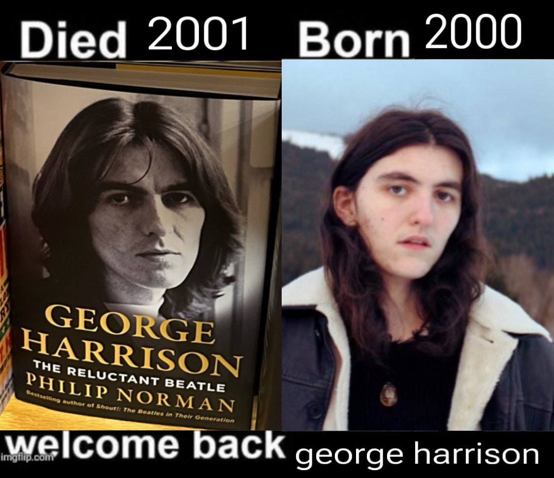 poetsinthealps's tweet photo. years don’t match up but idc welcome back george harrison aka searows https://t.co/7IODRKkvGe