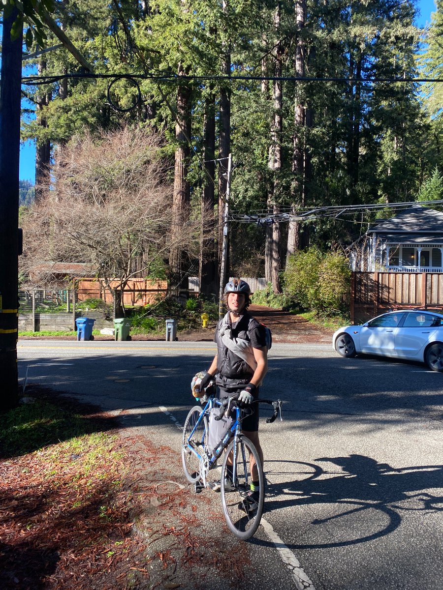theodwf's tweet photo. @SFBART Day 6/6: Santa Cruz -> Berryessa BART -> Berkeley

Our final day was exhilarating as we wove our way through the Santa Cruz mountains on Highway 9. The air was crisp as we descended into San Jose and biked to Berryessa BART. What a feeling it was to arrive back home. https://t.co/z6dTfOoipN