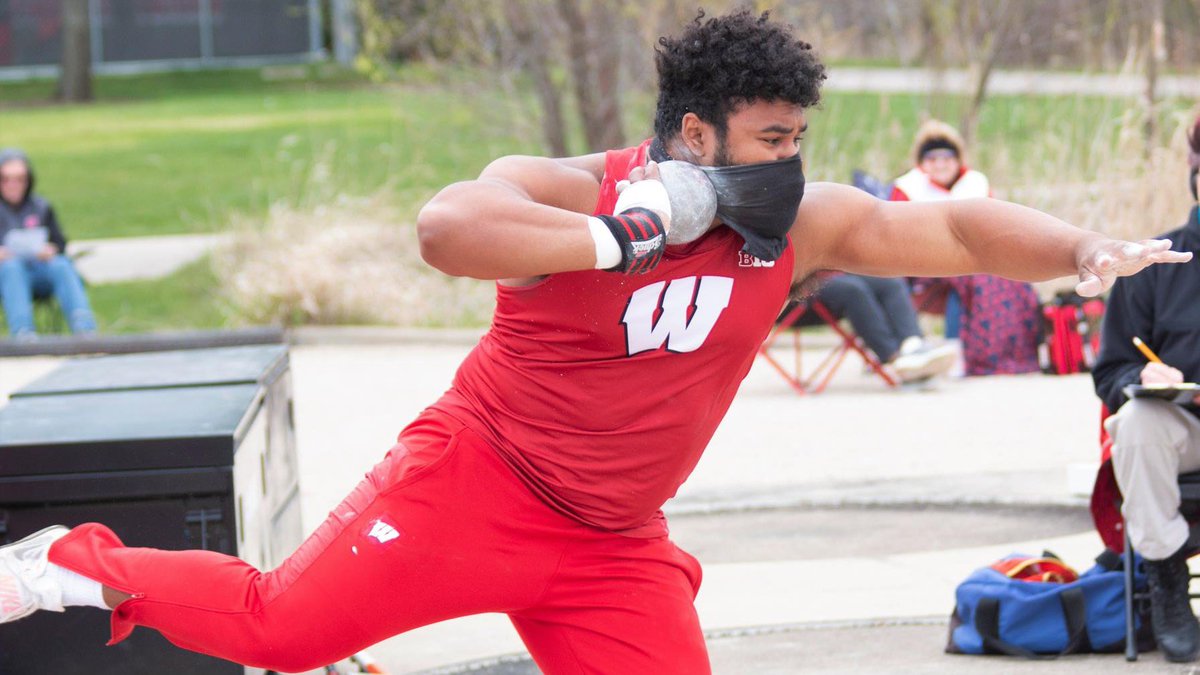BadgerTrackXC's tweet photo. Andrew Stone wins the men’s shot put ☝️☝️☝️

1. Andrew Stone - 18.91m
2. Jason Swarens - 18.59m
4. Kyle Clabough - 16.08m https://t.co/oMz4sqnDNf