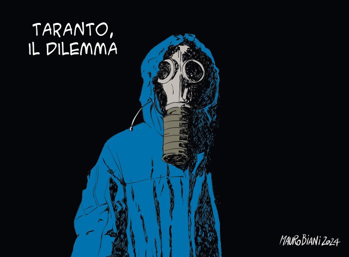 "#Taranto, il #dilemma" 

Immenso Mauro, grazie...💔 

#Biani !❣️

Già... 🤬 

Ex #Ilva 

Cronaca di un #dramma annunciato... 

#Vergogna ! 

<a href="/maurobiani/">Mauro Biani</a> oggi su <a href="/repubblica/">Repubblica</a>