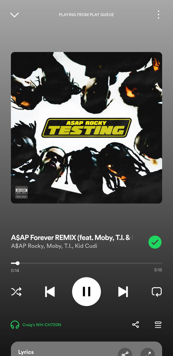 It needs to be studied the fact <a href="/KiDCuDi/">The Chosen One</a> and <a href="/asvpxrocky/">LORD FLACKO JODYE II</a> have not missed on a track together. Every song is fucking perfect tbh