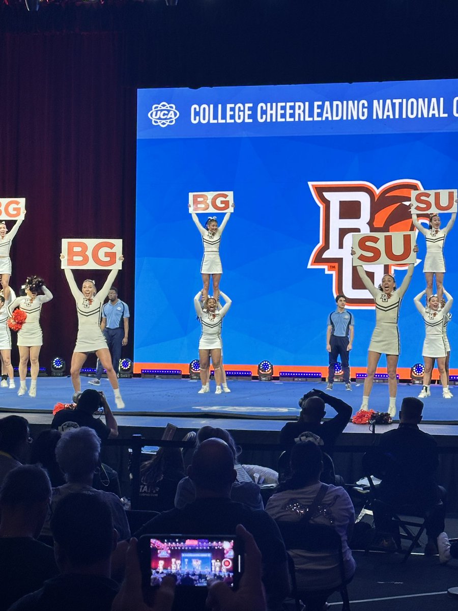 Another day of watching our alumni do amazing things! BGSU All-Girl is moving on to finals tomorrow! #WingsOut