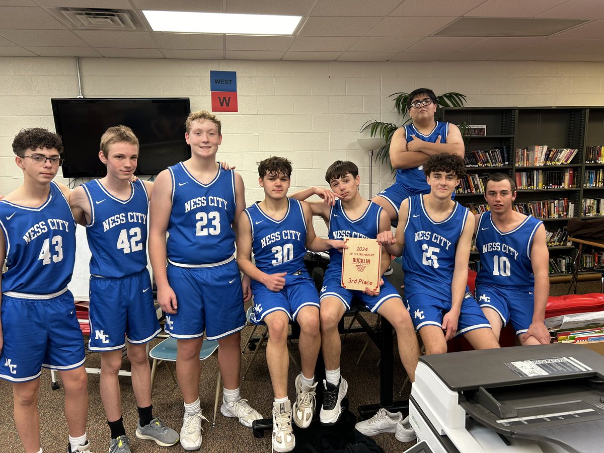 The JV boys team spent the last two weekends playing in the Bucklin JV tournament and after a tough loss in the semis came back and took 3rd place! Very proud of this group! And Charlie Parsons took second place in the 3pt contest!