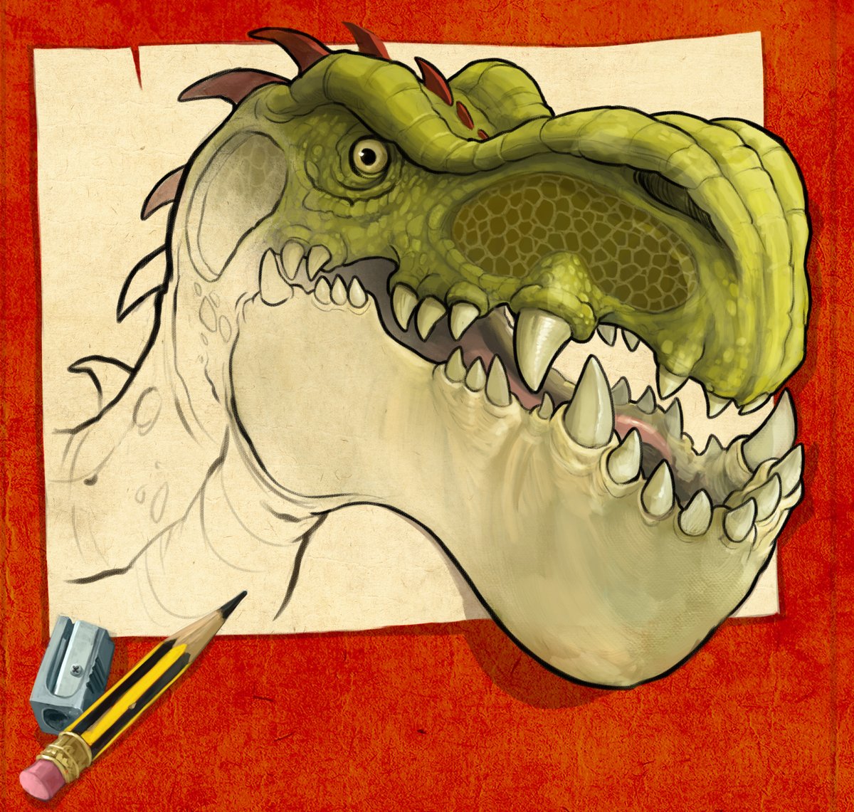 If you're in North Wales and want to entertain your sproglets on a wet Sunday in January, you should try Take pART at Venue Cymru!
I'll be there tomorrow, doodling dinos at 10am and Hagrid at 2.45pm, with paper and pencils for folk to join in... venuecymru.co.uk/take-part-2024…