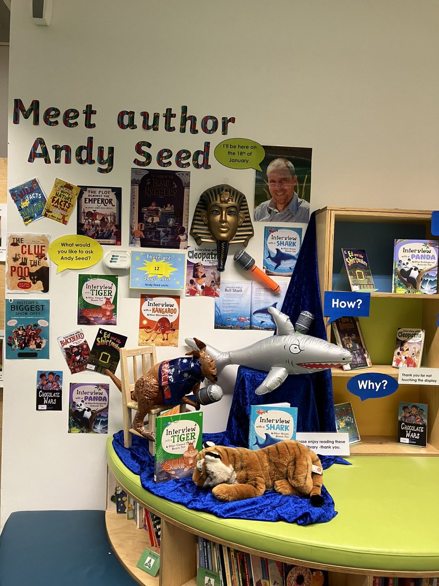 madaboutbooks's tweet photo. Trinity primary, Exeter, where I’m a volunteer librarian, is really looking forward to a visit from @andyseedauthor next week. Everyone is very excited! https://t.co/LFrr52fkuz