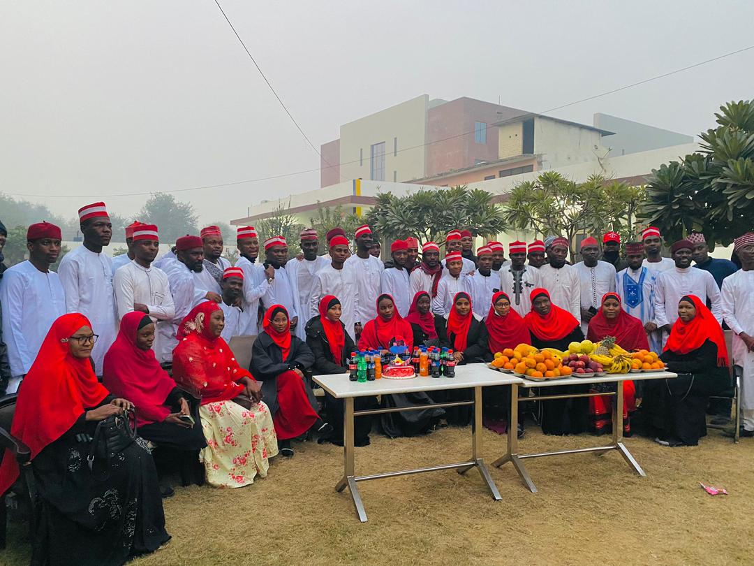 Sharda University India Kwankwasiyya Scholars celebrating the victory of H.E Abba Kabir Yusuf over the Supreme Court Judgement.