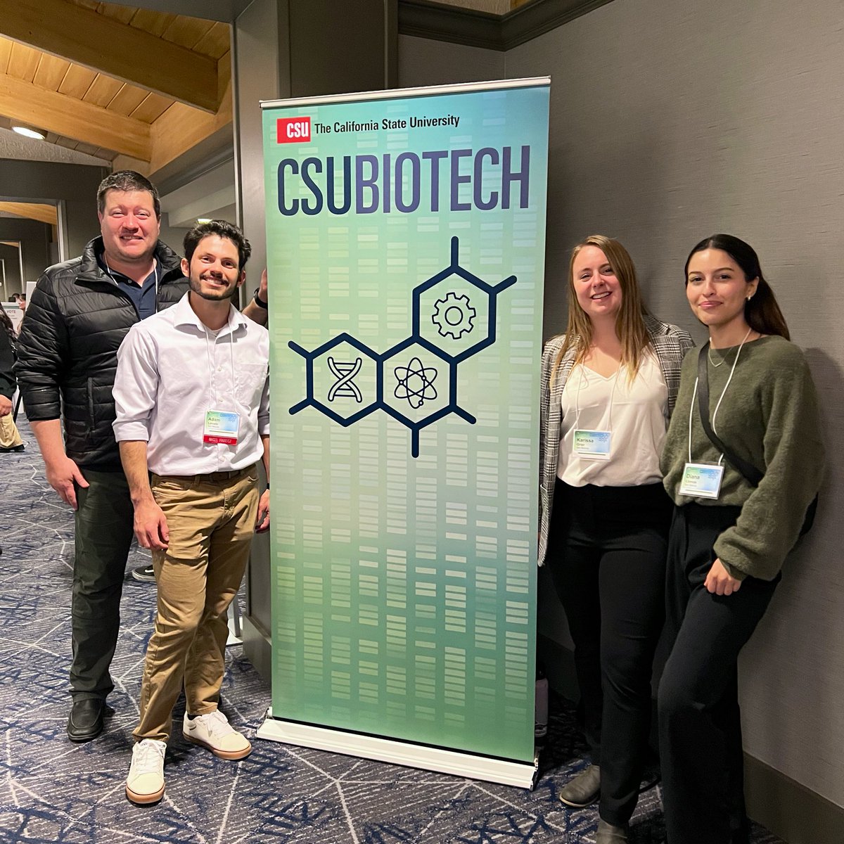 robertiafe's tweet photo. Absolutely proud of Adam Lovato, Karissa Grier, and Diana Llamas for representing #CSUSM excellence in #undergradresearch at the 2024 #CSUBIOTECH Symposium!
#iafelab @calstate #FutureofSTEM @CSUSM #research @pfizer https://t.co/4CJyEB5Nsq