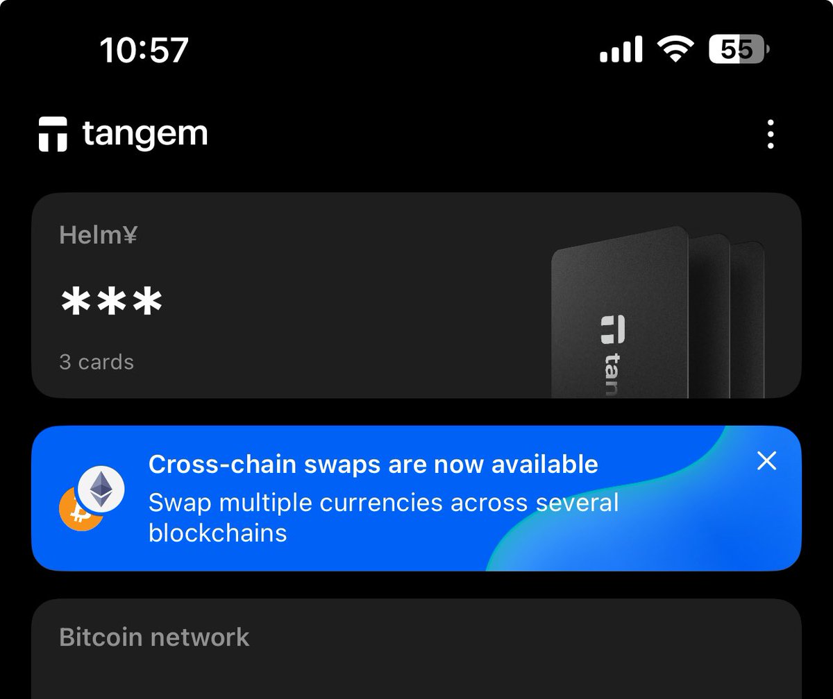 XSkylen's tweet photo. Dreams come true!🤩
You can now exchange your favorite tokens directly within the Tangem app.
Order a Tangem hardware wallet today, enter the promo code: CKC for an additional 10% discount. https://t.co/T2xZe6FwFL…👈
#Tangem #Tangem2 #Hardwallet #Coldwallet #cryptowallet https://t.co/27VovgADKF