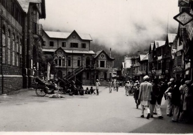 The Mall. Simla 1946 #BritishIndia #Punjab #Himachal