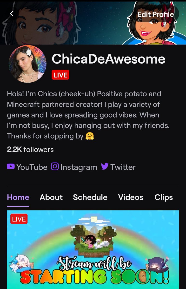 I CAN'T BELIEVE WE HIT 2200 FOLLOWERS ON TWITCH!! 🥳 

That's super awesome! Thanks for supporting me by adding to the awesome team.
Y'all are amazing!! I can't wait to see where things go this year! 

And things are just starting ☺️