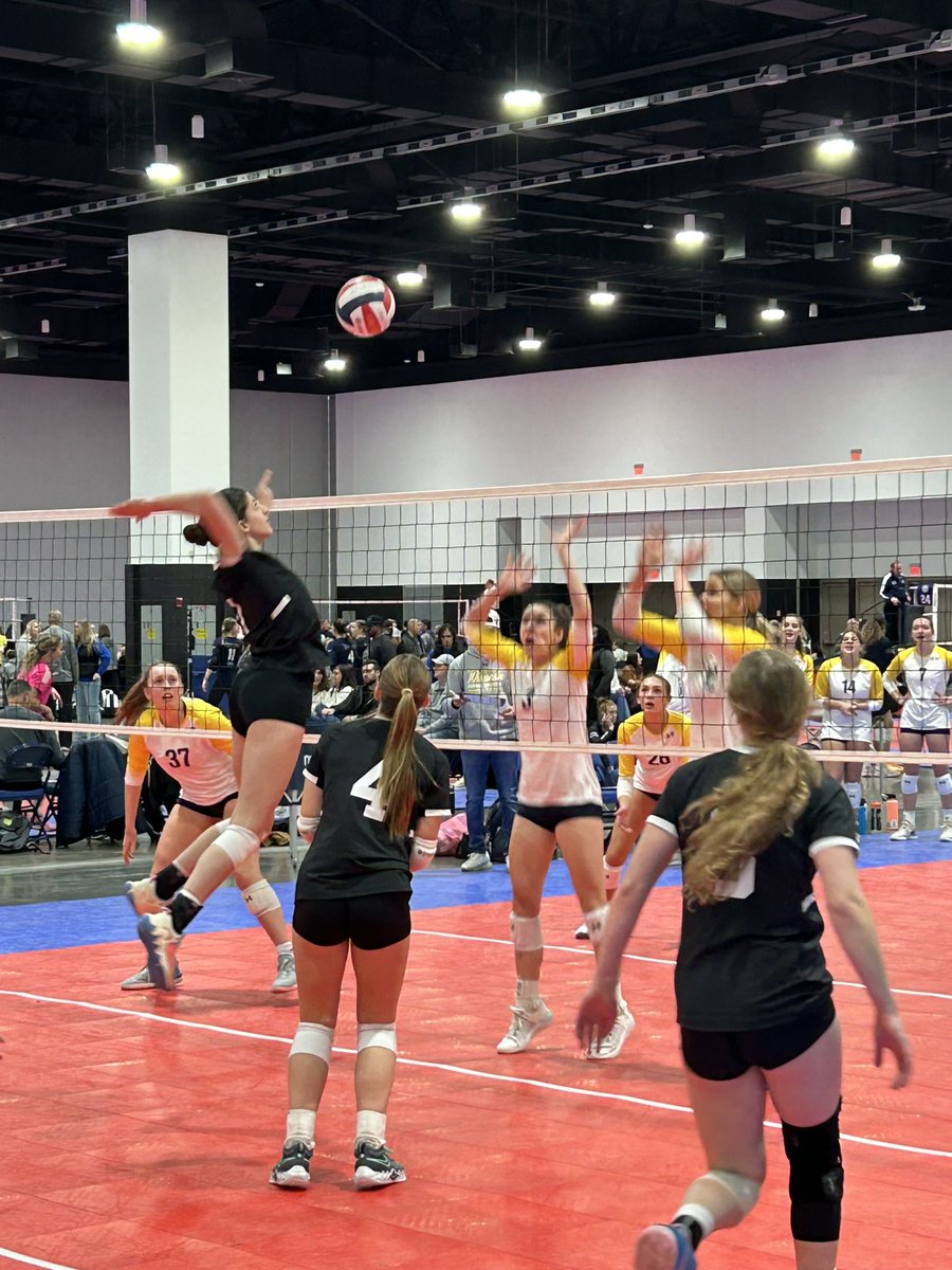 KaiaDePaolo's tweet photo. First Day at the Winter Classic in Milwaukee! Went 1-2 on the day. #northsidevbc #volleyball #classof2026 https://t.co/JtDVSNe4pR