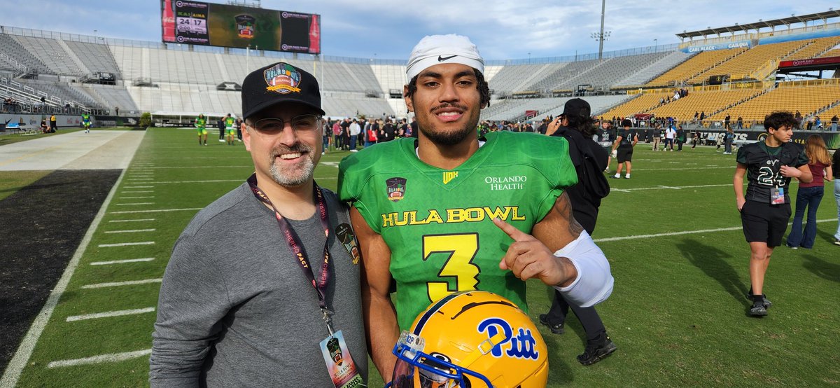 Was happy to invite a player from my hometown of Germantown, MD. <a href="/Pitt_FB/">Pitt Football</a> DB <a href="/AjWoods09/">AW25♨️</a> proved that he belonged with the best athletes at the <a href="/Hula_Bowl/">Hula Bowl</a>