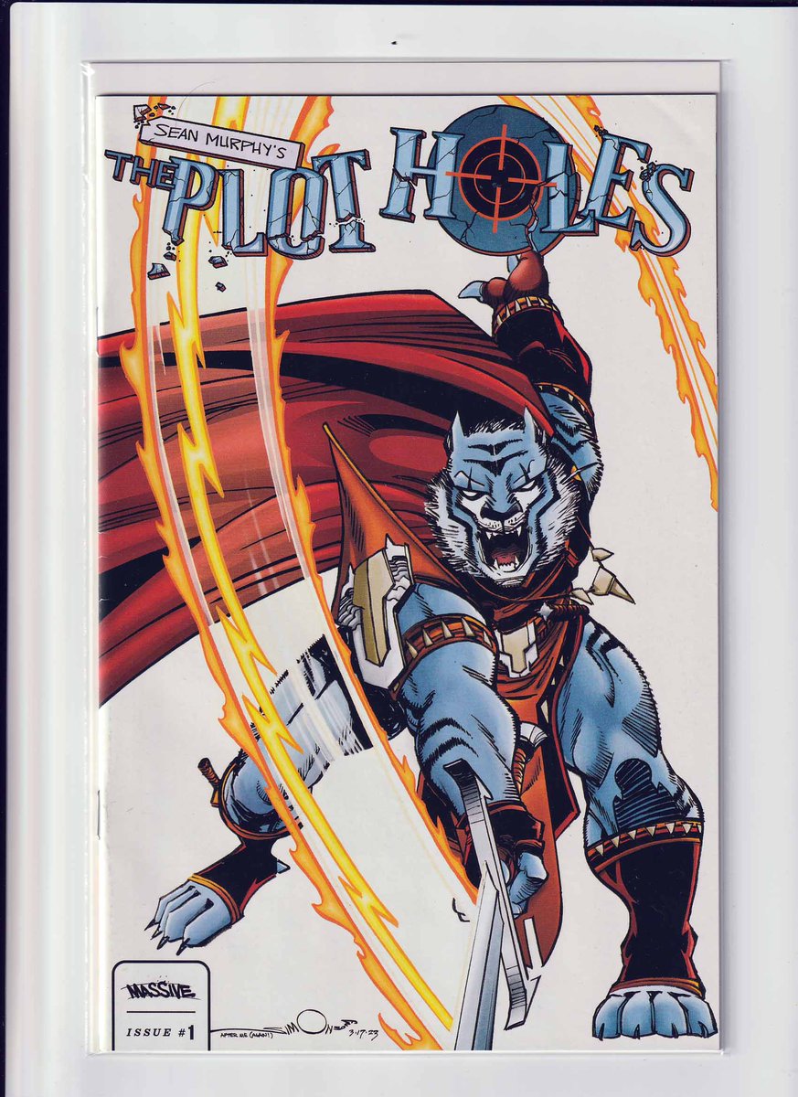#ThePlotHoles #1 (2023) #Simonson #BetaRayBill Homage / #SeanMurphy Writer & Artist / The Plot Holes are a squad of fictional warriors who transport themselves into the pages of other books... rarecomicbooks.fashionablewebs.com/The%20Plot%20H…  #MassivePublishing #KeyComicBooks #ComicBooks #WalterSimonson