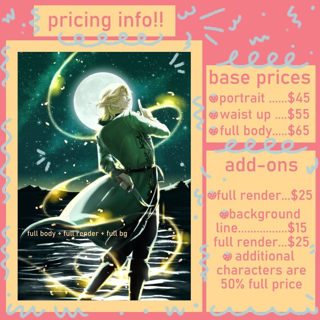 MvgicArts's tweet photo. hello im alex im opening up commissions again🤯 if you wanna have your oc, dnd character, or blorbo drawn im your guy B) here's most of my info, if you have any questions please feel free to dm me on here or on discord!!! (nsfw rates below!!!) #commissionsopen https://t.co/oRk5jkge0n