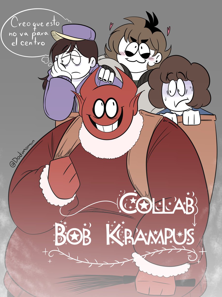 Blerphy's tweet photo. Buenas! 

Desde antes de navidad teníamos planeado un collab entre mutuals/amiguis de FB con temática de Bob versión Krampus y ahora lo publicamos aqui!

Portada del Collab al igual que el 1er Bob por @dodimomun
2do Bob Krampus por @ArrozConMelon 
3er Bob por moi 

#BobVelseb https://t.co/0GbYWtvjxD