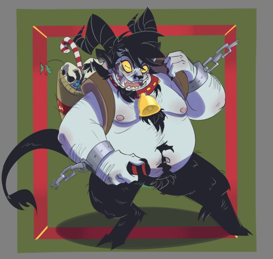 Blerphy's tweet photo. Buenas! 

Desde antes de navidad teníamos planeado un collab entre mutuals/amiguis de FB con temática de Bob versión Krampus y ahora lo publicamos aqui!

Portada del Collab al igual que el 1er Bob por @dodimomun
2do Bob Krampus por @ArrozConMelon 
3er Bob por moi 

#BobVelseb https://t.co/0GbYWtvjxD