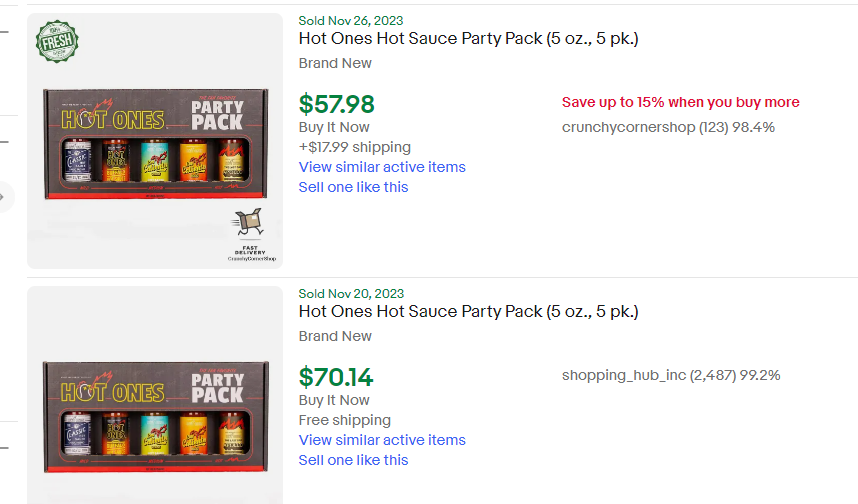 Hot Ones Hot Sauce Party Pack (5 oz., 5 pk.)