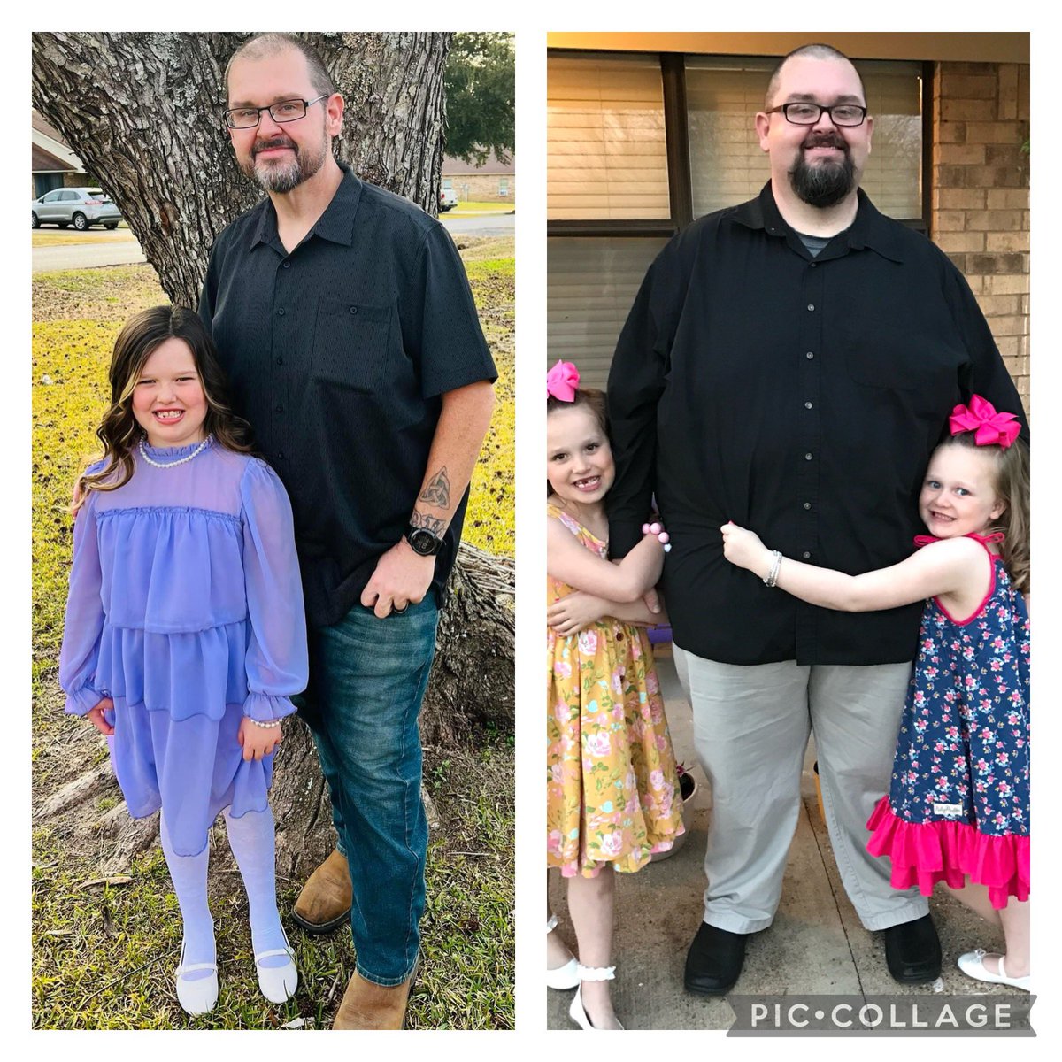 Daddy daughter dance. One pic from a handful of years ago with my two oldest  and one today with my youngest.

#nsng #nosugarnograins #keto #lowcarb #lowcarb #carnivore #ketobrick #ketobrickfam #oncloudrunning #oncloudshoes #ultrafat #ultrasalt #nsngfoods #lessofmewithnsng