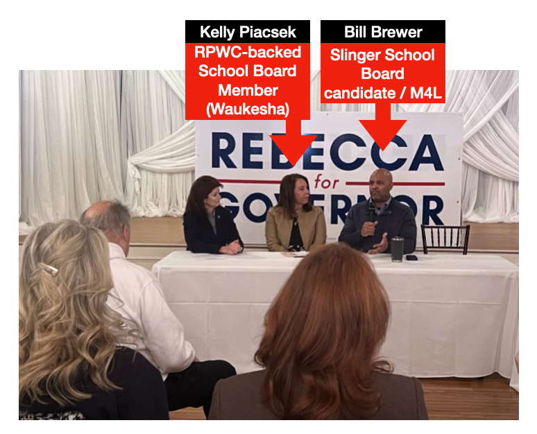 jnorcr's tweet photo. #KellyPiacsek (#WISRED class of 2021), hitched her school board member wagon to Rebecca Kleefisch's #1848Project (w/ links to Americans for Prosperity and #MomsforLiberty).
https://t.co/bTNPydEICO
Her candidacy would only extend right wing partisan control of the district. https://t.co/uYprrl3VsZ