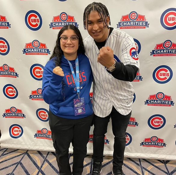 Great day today at @Cubs Convention 24’ Loved hearing from the players, seeing all the history and meeting @adbert29 Thank you @CubsCharities @CC_RBI and @KLB_Chi83 Excited to be helping out with the clinic tomorrow #GoCubsGo