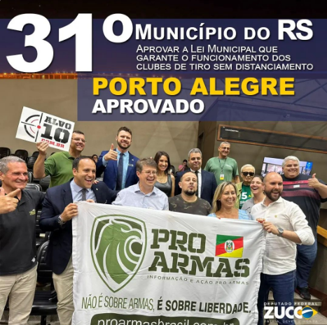 DefenseLrca's tweet photo. Projeto que permite clubes de tiro desportivo sem restrição é sancionado em Porto Alegre
- Município determinará horários
#TaurusArmas #CBCcartuchos #TaurusUSA #tasa4 #IMBEL #DFADefense #Boito #FireEagle #Rossi #TaurusUSA #ClubesDeTiro
https://t.co/G2ufvILrwF https://t.co/DzzhHukwzQ