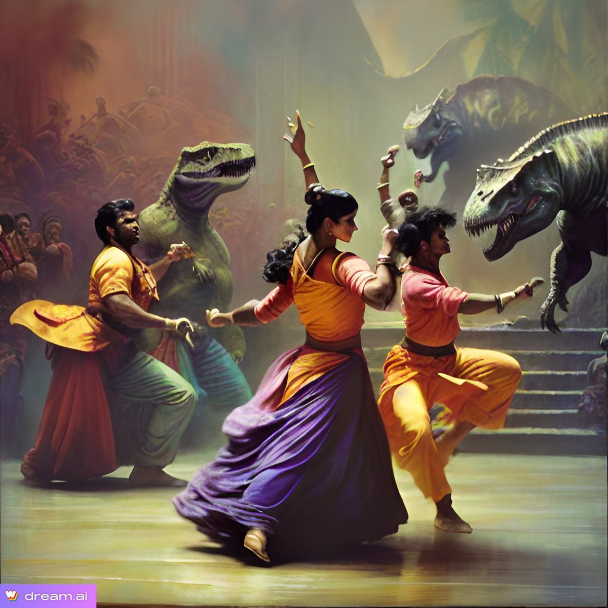 HiddenPinky's tweet photo. Bollywood Jurassic Park
#AI #AlmostArt https://t.co/c2NDLedr4F