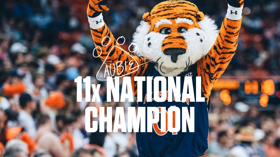 AuburnTigers's tweet image. He is HIM! 

Congratulations to the now 11x National Champion, @AubietheTiger01! 

#WarEagle