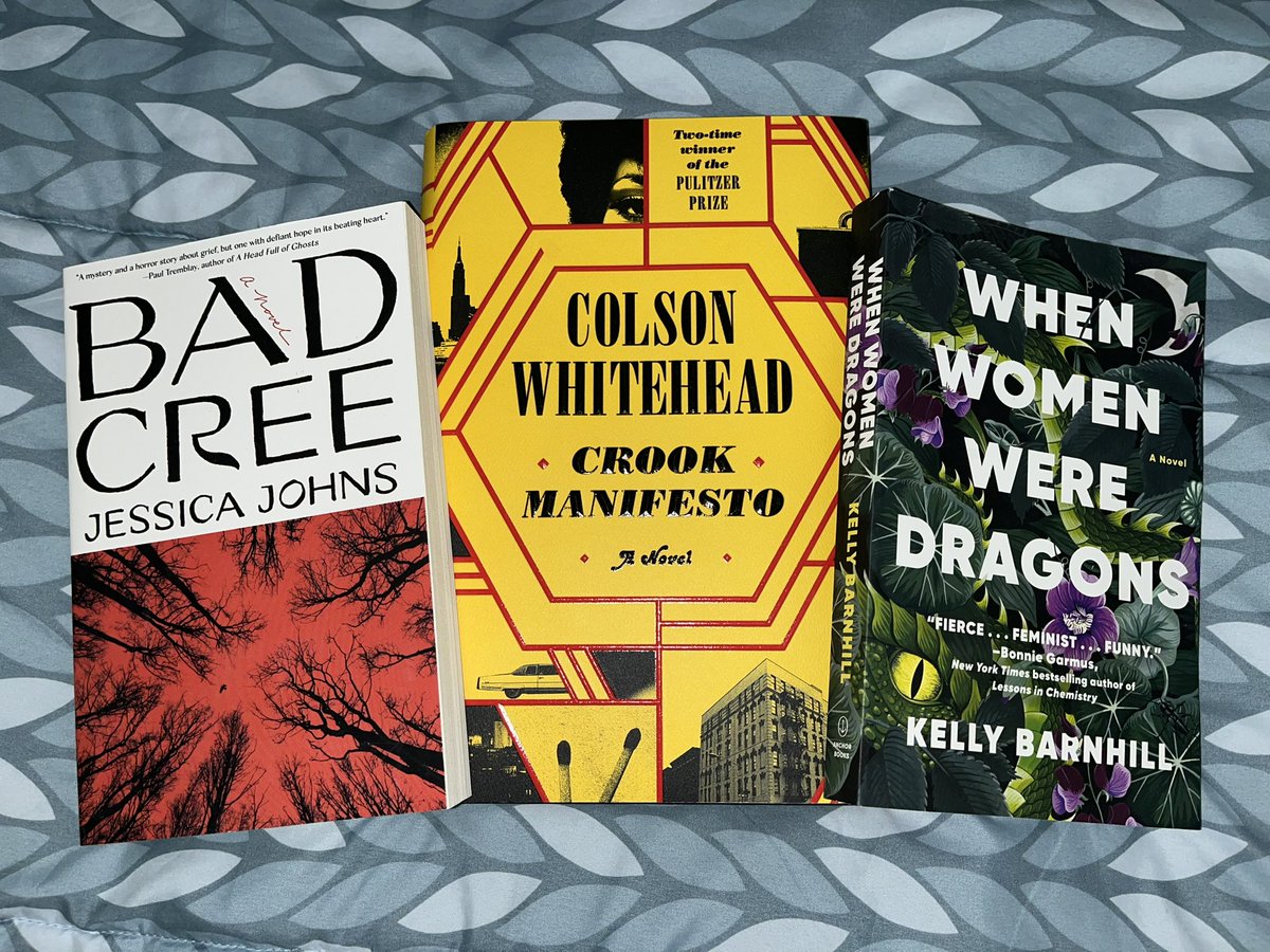 ‼️BOOK MAIIIL BOOK MAIL BOOK MAIL‼️
grateful to the @doubledaybooks marketing team for treating me (their spring intern) 🥹

#badcree #crookmanifesto #whenwomenweredragons