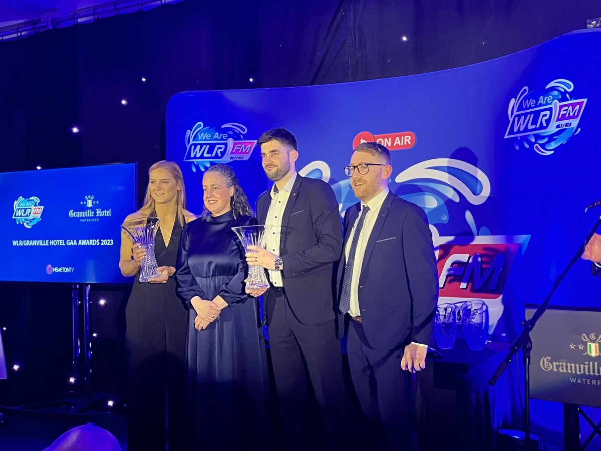 wlrfm's tweet photo. Ladies and gentlemen, the winners of the 2023 WLR FM and Granville Hotel GAA Award - Beth Carton and Stephen O’Keeffe! 👏🏼 https://t.co/ZPd4FixRT4