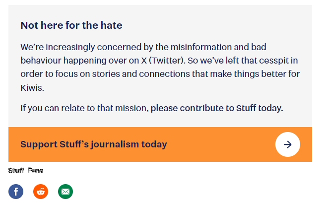 New Zealand's No.1 Online News source joins 9 other major Kiwi news outlets in ABANDONING X (TWITTER) PERMANENTLY