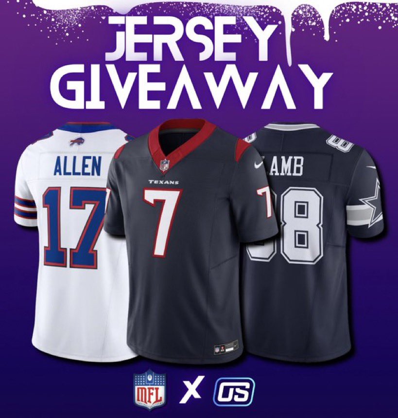 MLFootball's tweet image. 🚨GIVEAWAY🚨

We are giving away a #NFL JERSEY OF YOUR CHOICE, all you have to do is follow @OddsStack &amp;amp; @_MLFootball and RETWEET this post.