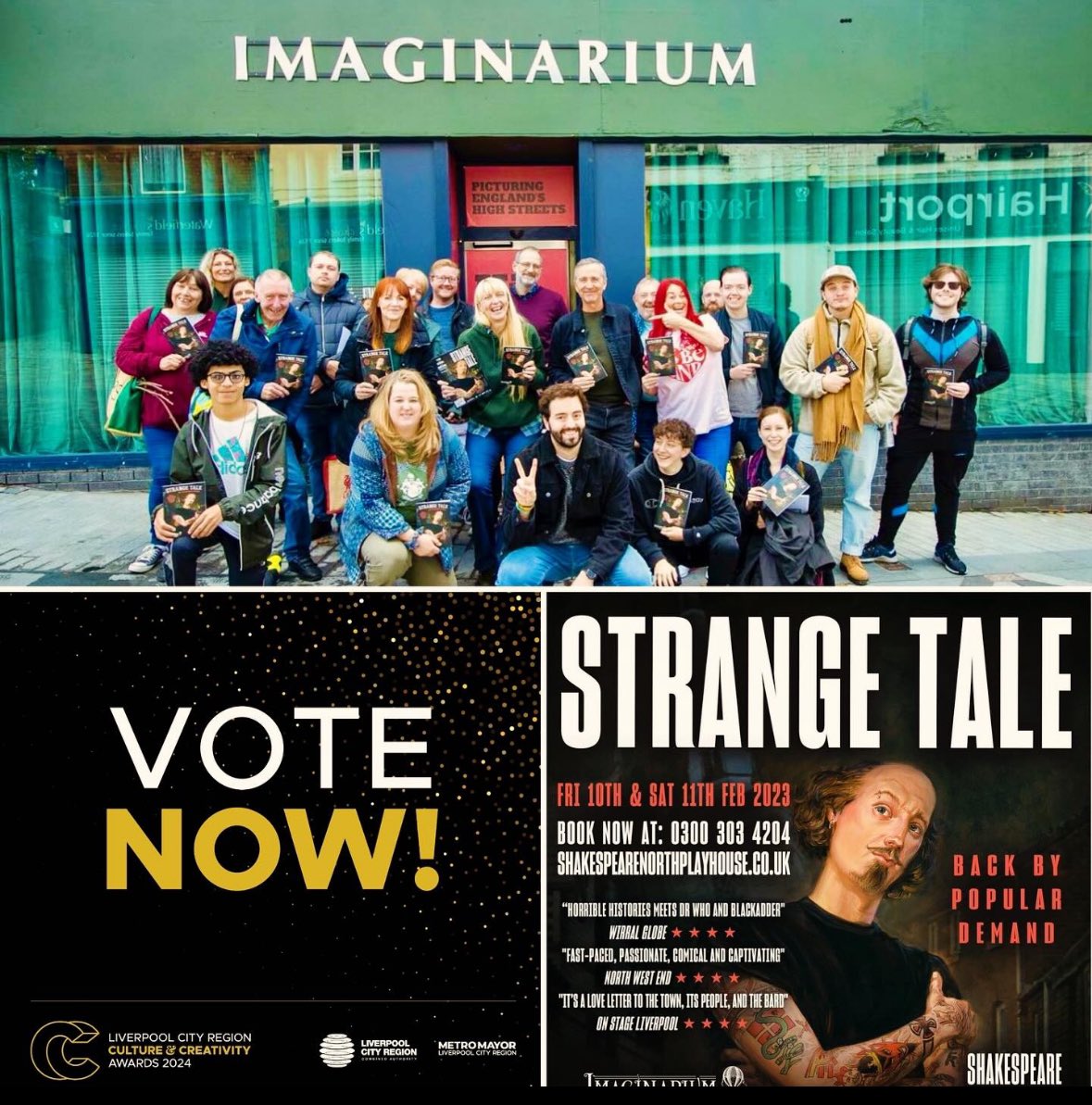 We are FINALISTS for the @LpoolCityRegion Culture Awards - People’s Choice for Outstanding Contribution to Culture for our production of Strange Tale @ShakespeareNP 😃 We need your help! Please VOTE for Imaginarium Theatre🙏🏻 👇👇👇👇👇👇👇👇👇👇👇 liverpoolcityregion-ca.gov.uk/peoples-choice…