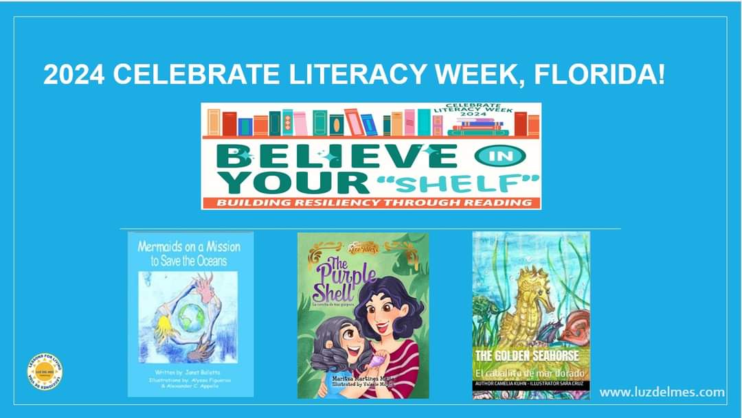 luzdelmes's tweet photo. RECOMMENDED BOOKS FOR LITERACY WEEK, FLORIDA! To raise awareness about the importance of reading as part of students daily routines. This year’s theme is: Believe in Your "shelf." Read Books Reviews 👉https://t.co/BMXgoNA4DK
#literacyweekflorida #LuzDelMes https://t.co/juUynySIuY
