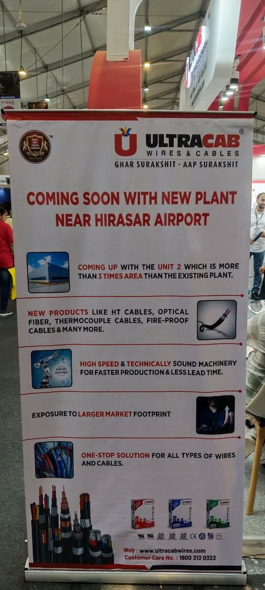 v_dhree's tweet image. Amidst the noise Ultracab displaying and participating into a recent expo in Gujarat.

#ULTRACAB #nifty50 @MicrocapsPraWin
