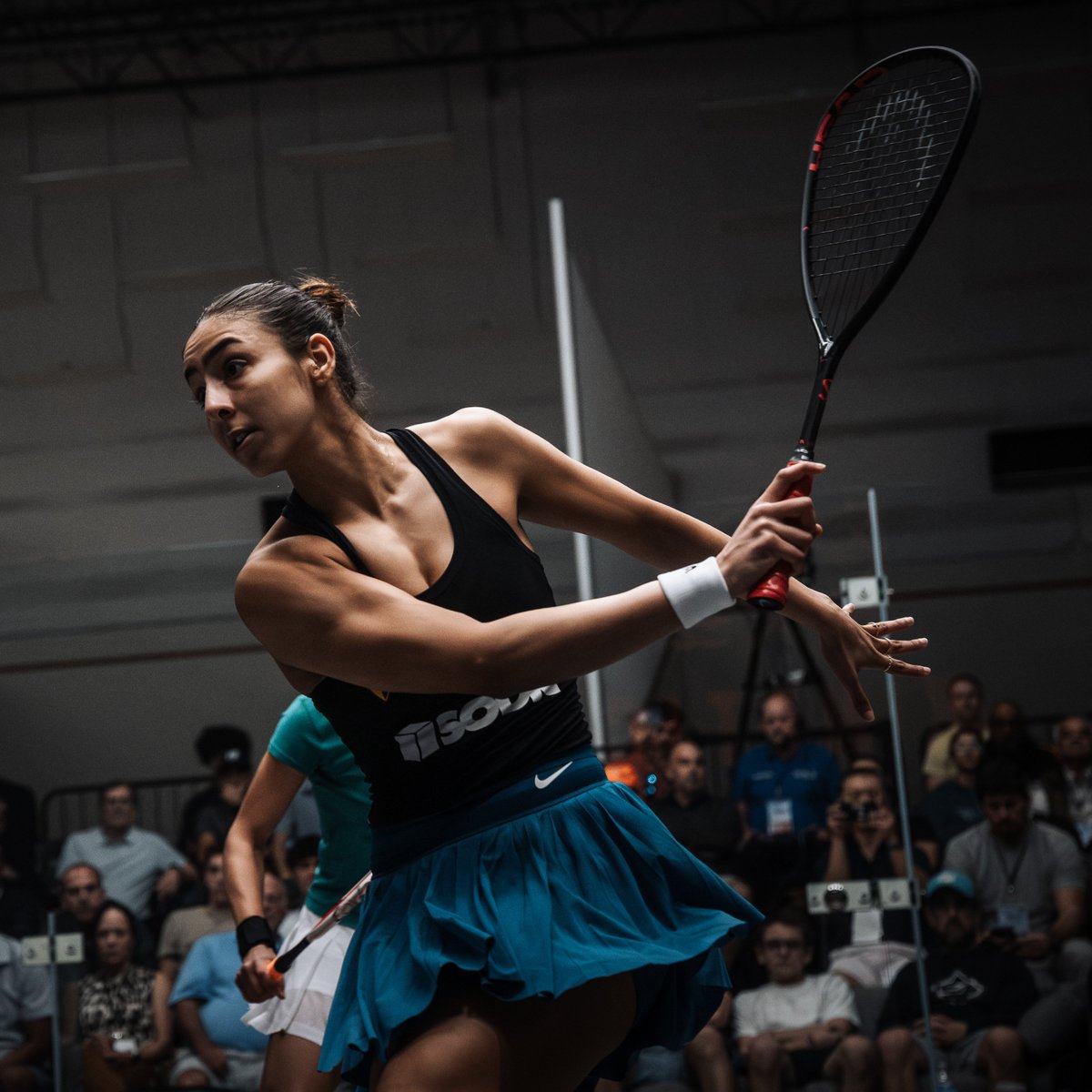PSASquashTour's tweet photo. Result: SmartCentres Kinetic Florida Open 2024 Women's Semi-Final 

🇪🇬 [3] @HaniaaElHammamy beats [2] @NouranGohar 🇪🇬
3-2: 8-11, 11-8, 5-11, 11-9, 15-13 (99m)

#FloridaOpen https://t.co/t8epTI7WmH