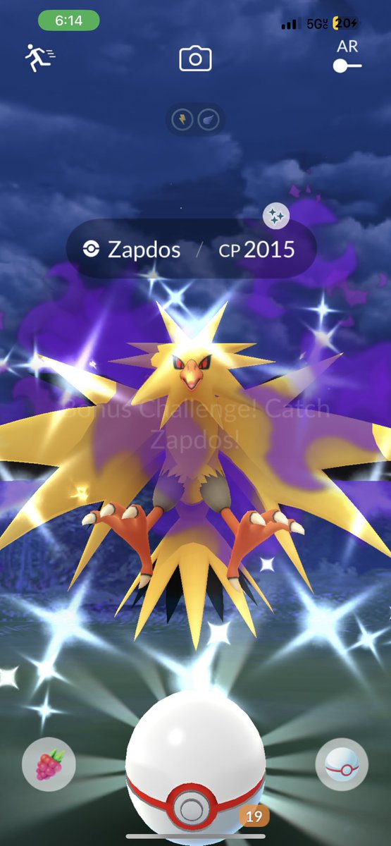 Shiny Shadow Hundo Instinct Bird. #PokemonGO #PokemonGOApp #Zapdos #TeamInstinct