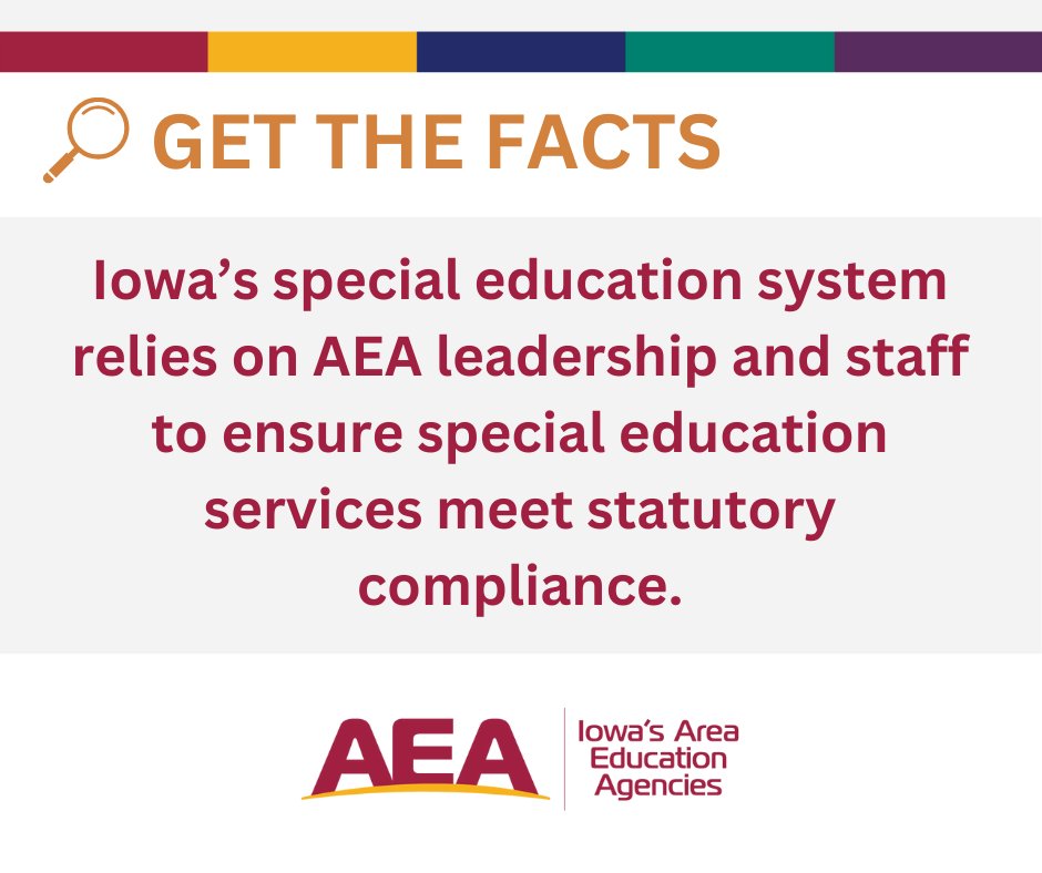 Did you know that Iowa's special education system is a national standout? We’re the third lowest in special education state complaints in the nation! Shout out to our AEA leadership and staff, the unsung heroes ensuring that special education services meet statutory compliance!