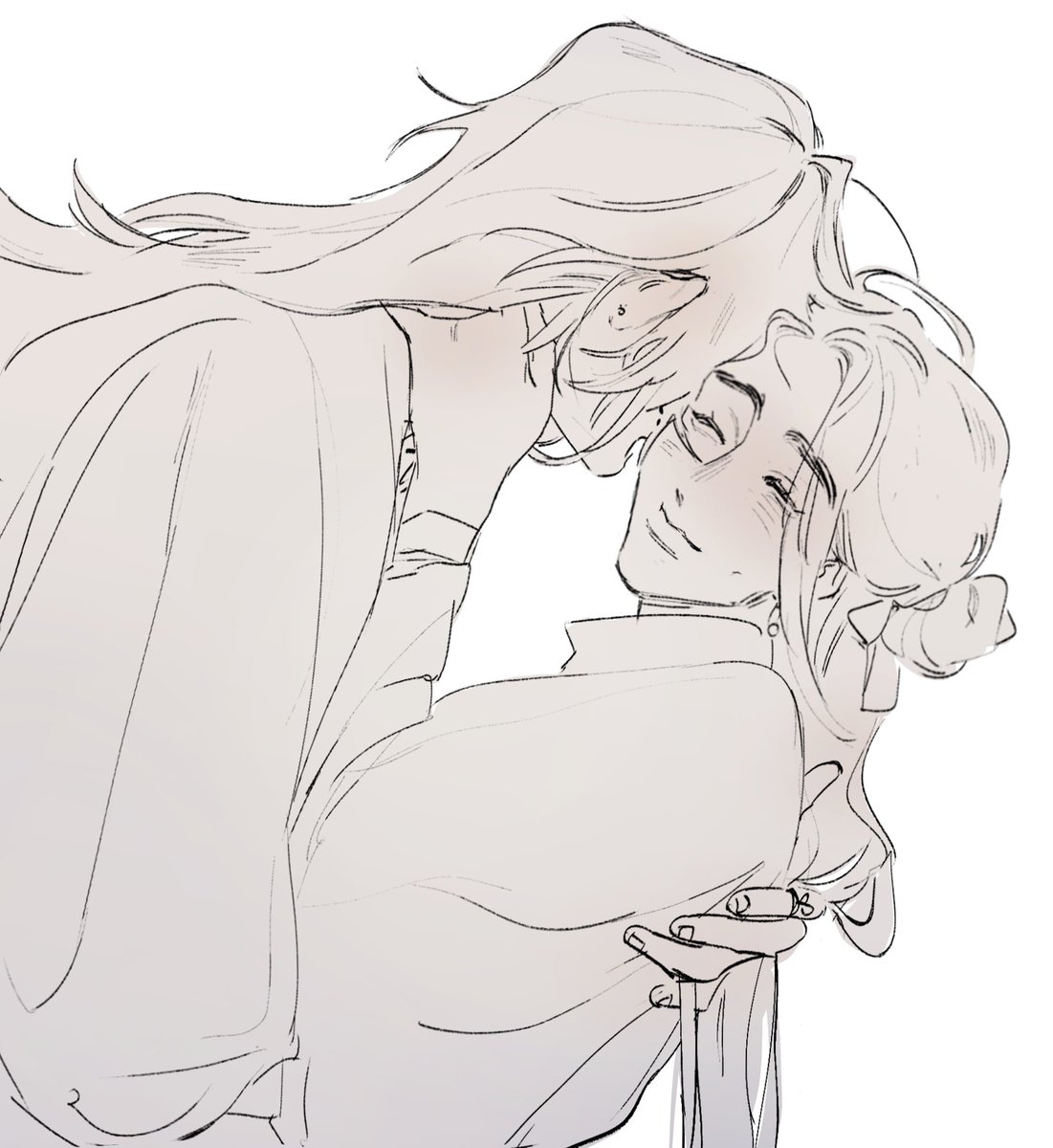 murakoneko's tweet photo. little HuaLian doodle 🩷
have a nice day !🌜

#tgcf #hualian #tgcffanart #hualian #xielian #huacheng #danmei #tianguancifu #fanart #sketch https://t.co/gn9z2CNTsx