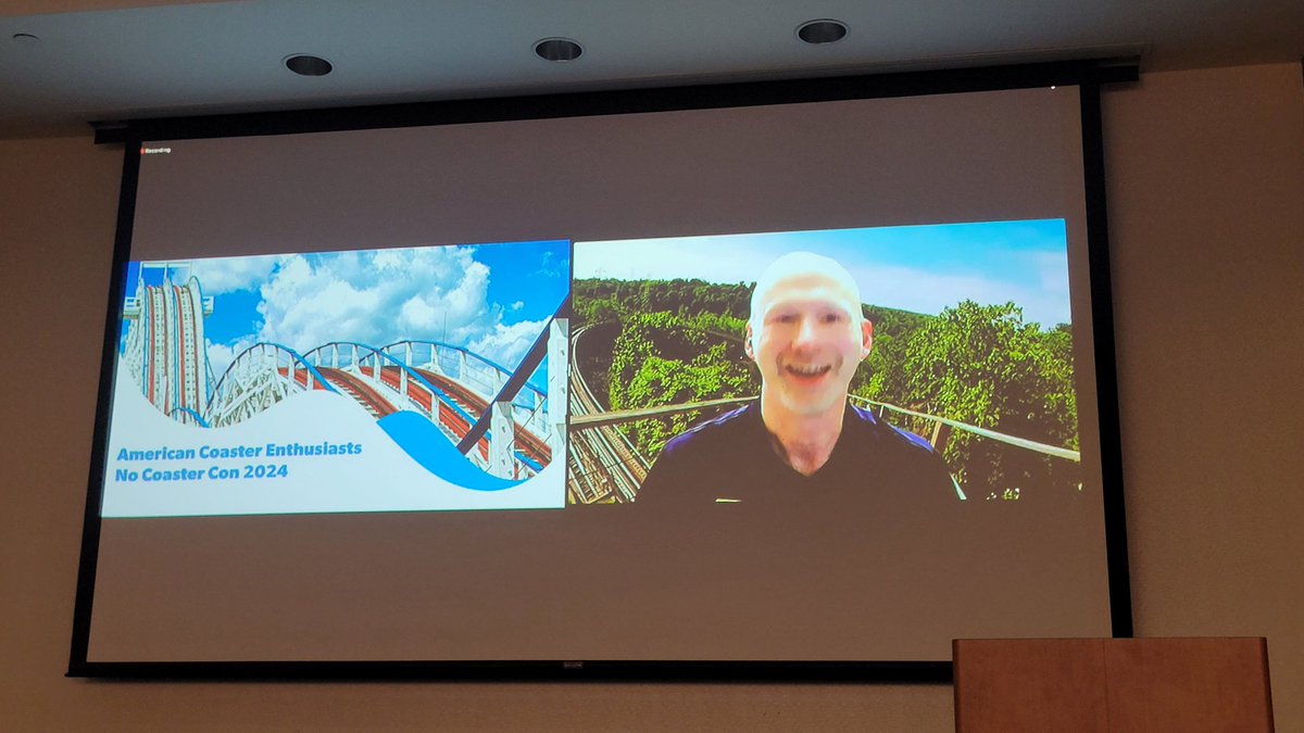 aceonlineorg's tweet photo. @ACEWGLR @KingsIslandPR @SDCAttractions @coastermuseum @TonyClarkCP @cedarpoint @LostIslandParks @DonHelbig @HolidayWorld @Dollywood @Adam_F_Sandy @zamperlarides @sixflagsDK @WonderWheelPark @SFGreat_America Chad Showalter of @KingsIslandPR has to visit with us via Zoom, but the connection is good so here is some 2023-2024 park recaps &amp; updates park updates, not to forget today's surprise announcement of ACE #SpringCon at the park this May!  #NoCoasterCon  #RideWithACE @ACEWGLR https://t.co/KMMNNc3N02