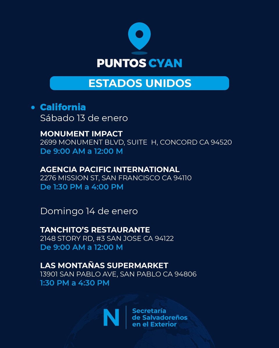 nuevasideas's tweet photo. ¿Tienes dudas para ejercer tu voto desde el exterior en estas elecciones 2024? 

Acércate a los Puntos Cyan, te facilitaremos información de todo el proceso. 

Acá te compartimos los diferentes lugares habilitados: 

🧵 https://t.co/HjLOHQSPMM