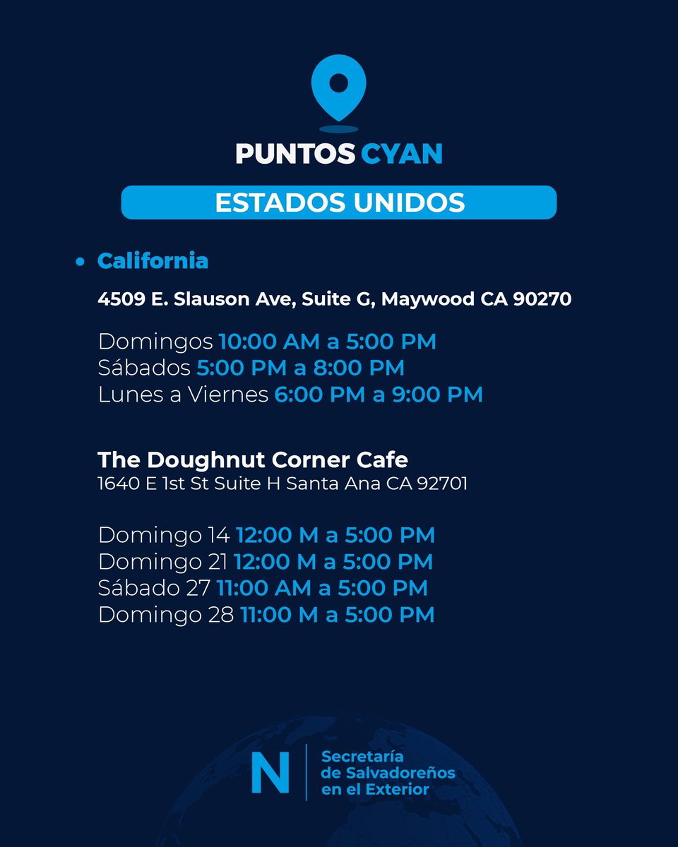 nuevasideas's tweet photo. ¿Tienes dudas para ejercer tu voto desde el exterior en estas elecciones 2024? 

Acércate a los Puntos Cyan, te facilitaremos información de todo el proceso. 

Acá te compartimos los diferentes lugares habilitados: 

🧵 https://t.co/HjLOHQSPMM