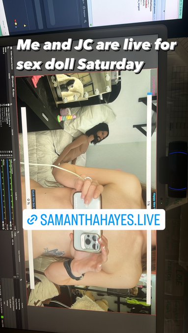 JC and I have been really busy in private shows this week 😘 he&rsquo;s so excited for Sex Doll Saturday tonight<a href="/tag/onmfc"class="tags"><span>#onmfc</span></a>