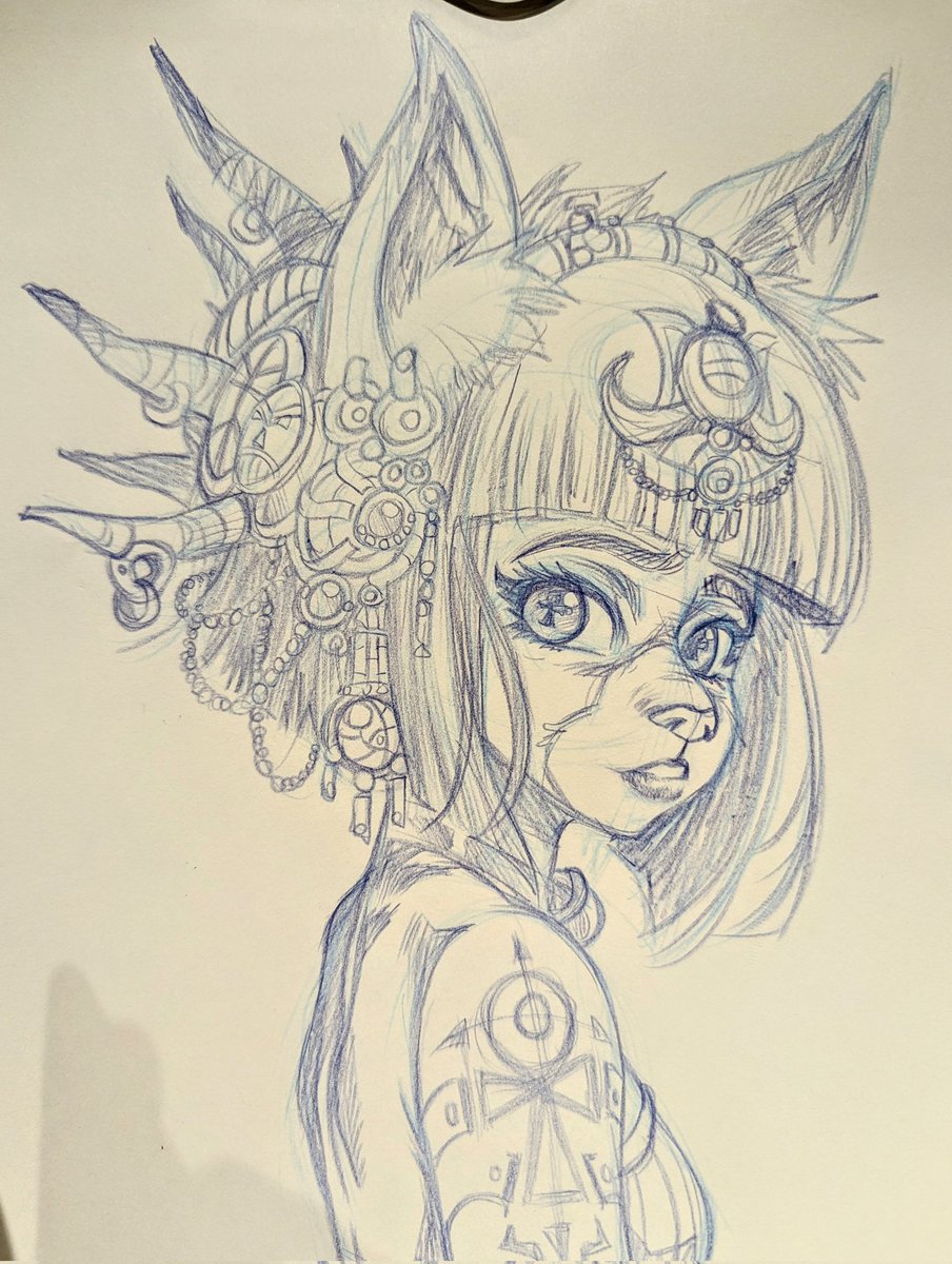 KARAFACTORY's tweet photo. Dessin dans un train de nuit, bonne nuit 🚃
#catgirl #neko #fillechat #workinprogress #wip https://t.co/VksXPG5yYJ