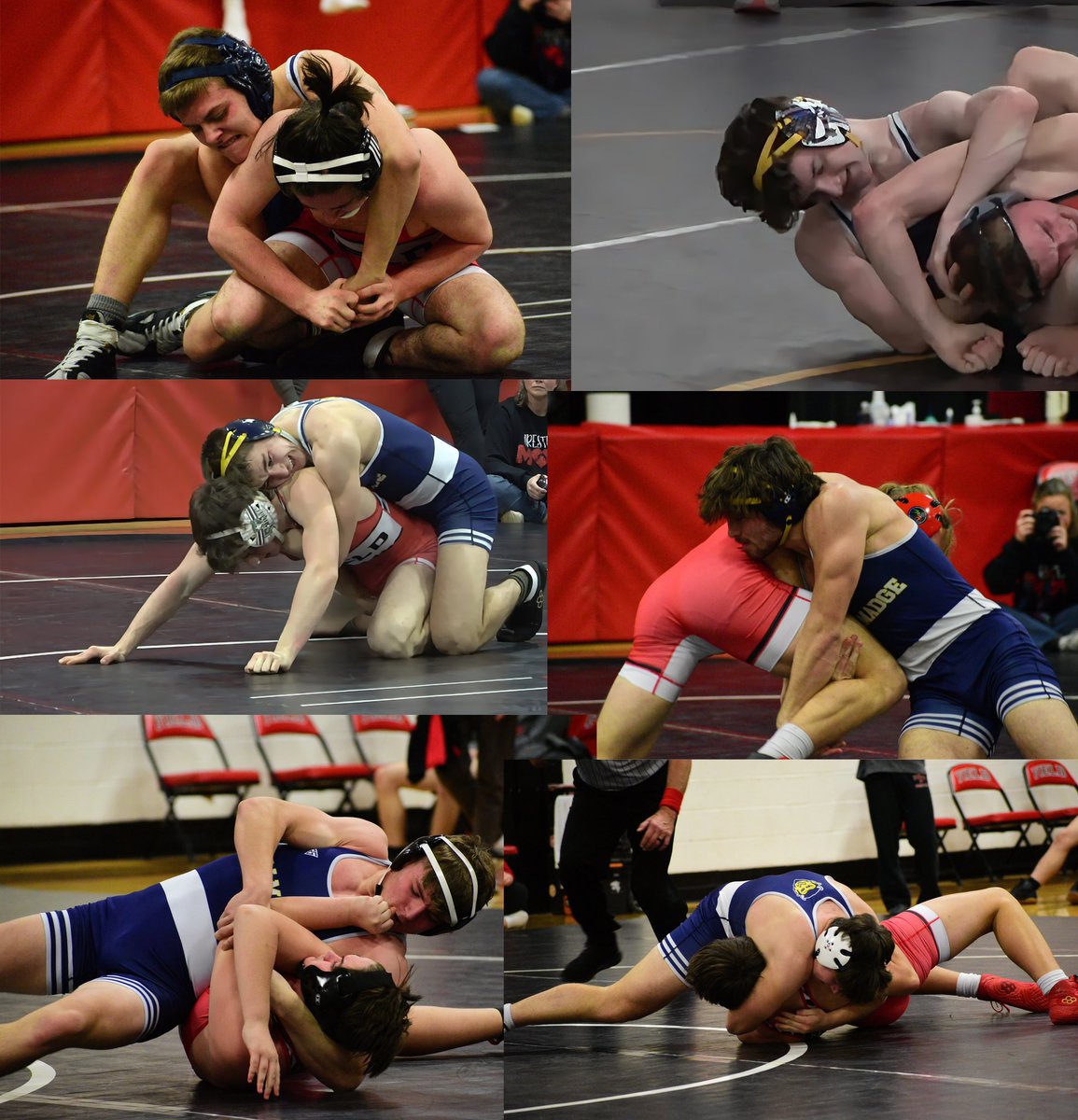 Tallmadge HS Wrestling battled Field and won big 48-25. Top wrestlers were Ryker Harjung, Jaxen Brinker, JD Kanantzer, Warner Carter, and Justin Leonard with pins! Ian Bee won 9-6.  Parker Jennings won an exhibition match with a pin. Way to go! <a href="/Tallmadge_AD/">Tallmadge Athletics</a>