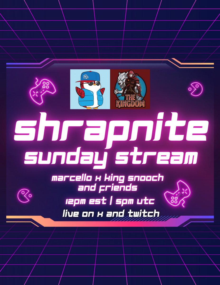 marcellovtv's tweet photo. Join me and @KingSnooch_ttv tomorrow, January 14th at 12pm EST 💥
We’ll be livestreaming some #Shrapnite right here on 𝕏 🙌
Still haven’t tried it… so I’m really looking forward to it! 👀
See you there 👋 @playSHRAPNEL https://t.co/HHI9113PcZ