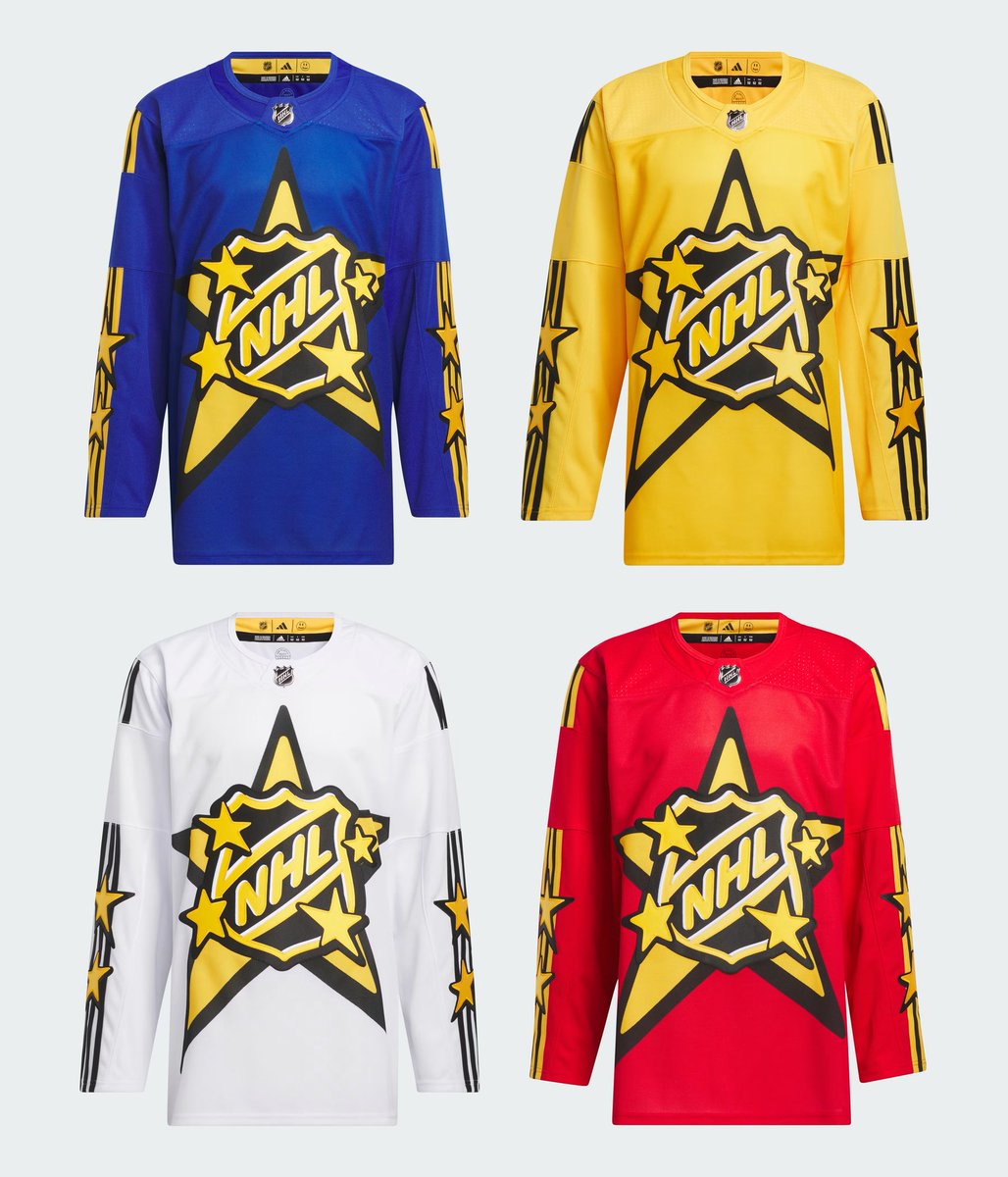 icethetics's tweet photo. 🌟 Here they are! The 2024 #NHLAllStar jerseys have been released. And they are a look. 😳 https://t.co/rta1g7piBq