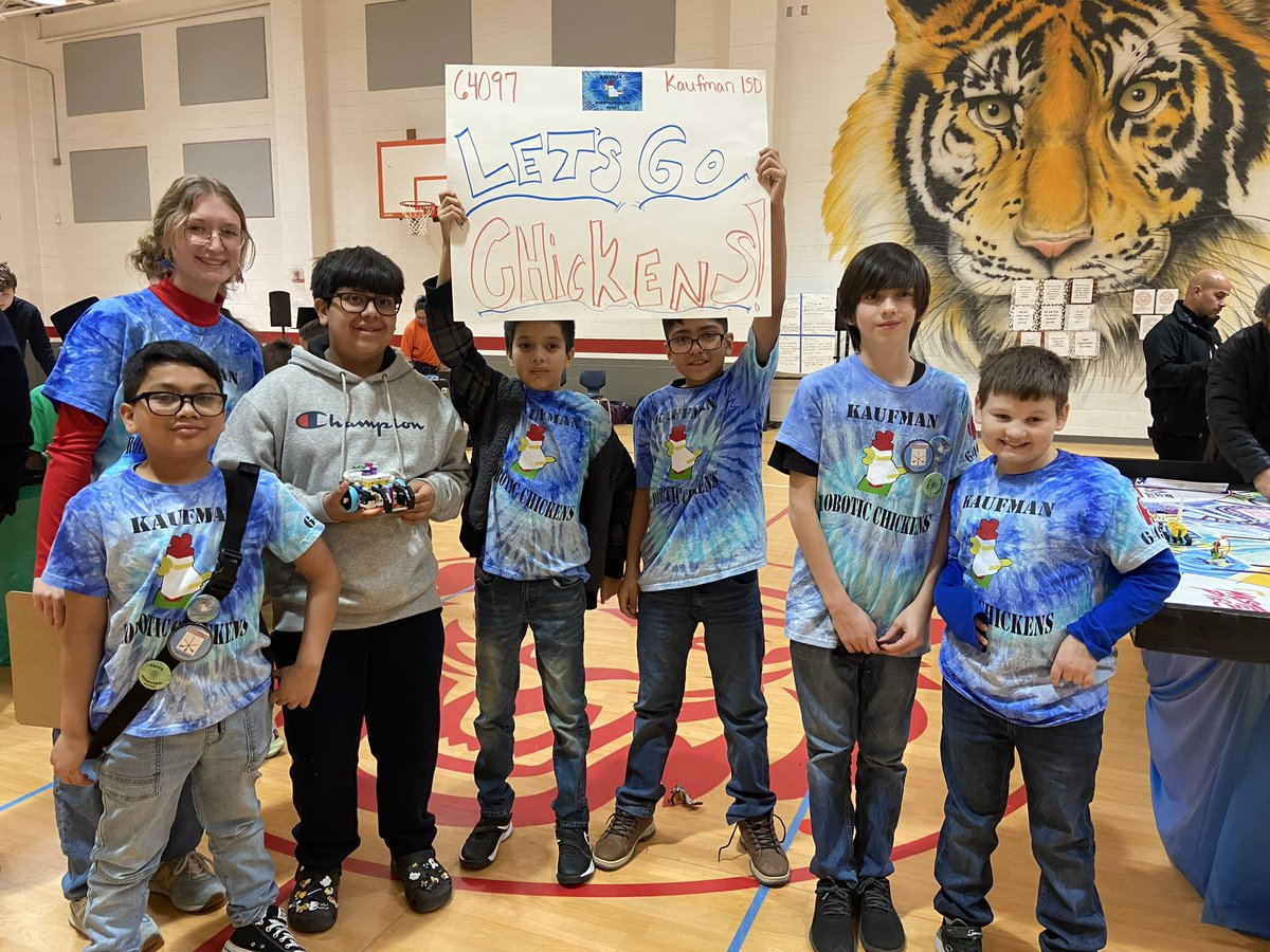MarisaSolomon47's tweet photo. Congrats to Phillip’s Elem.
Ms. Solomon’s kiddos learned so much this season, and had a blast doing it. And she said we can still play robots for the rest of the school year. Thanks Wood Elementary &amp; Angela Gier for a wonderful @firstlegoleague event. #BeTheDifference
@KaufmanISD https://t.co/CzFXDHR0iu
