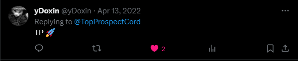 TopProspectCord's tweet photo. @yDoxin https://t.co/ieECW1zB8L