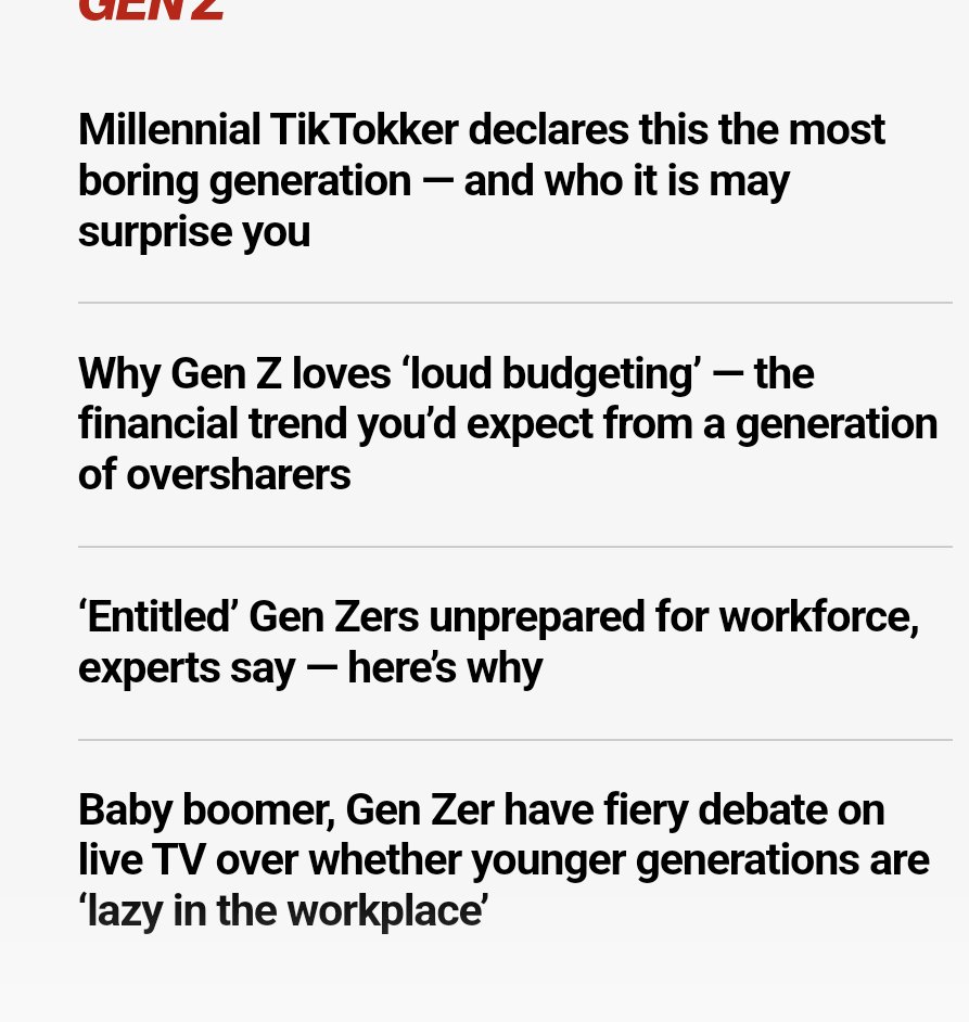AlexandriaIsGay's tweet photo. This is just anti gen z propaganda (which is a hilarious concept) NYP is full of crap like this. Hating on the newest generation has always been very popular and y'all falling for it so easy https://t.co/Egj0rsPfz6