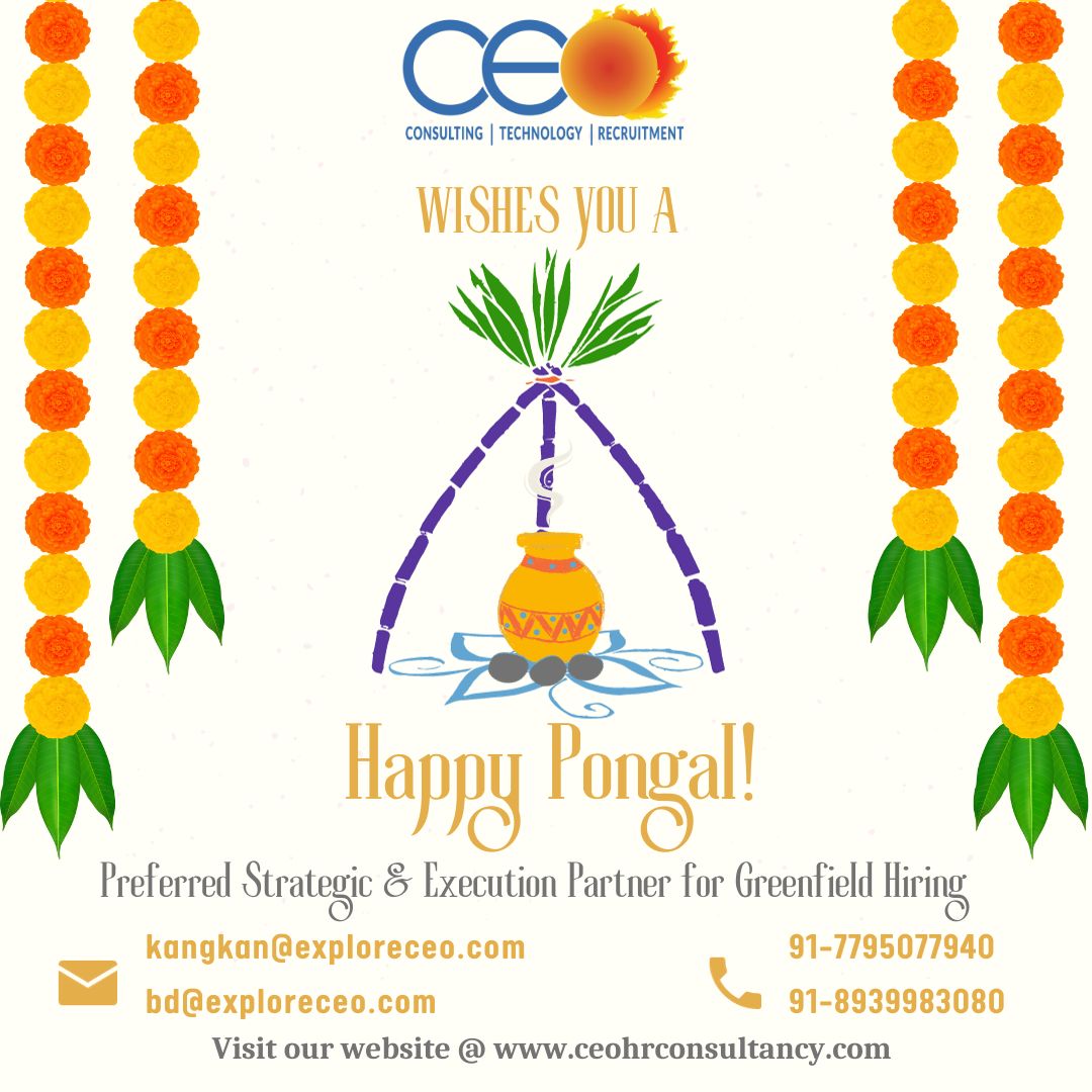 CEO_GROUPS's tweet photo. CEO Wishing you all Very Happy Pongal !!! 
#ceo #culture #happy #celebration #celebrations #wish #Pongal #centreforexcellenceinorganization https://t.co/XA38gPI10H